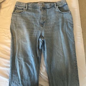 Abercrombie ultra high right 90s straight jeans (curve love)